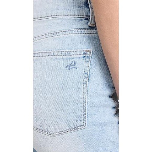 DL1961‎ Patti Jeans 20W Straight High Rise Vintage Ankle Distressed Seaglass - Picture 4 of 14